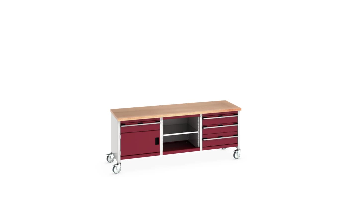 Bott 41002127.24V Portable Sheet Steel Workbench, 840mm x 750mm x 2000mm