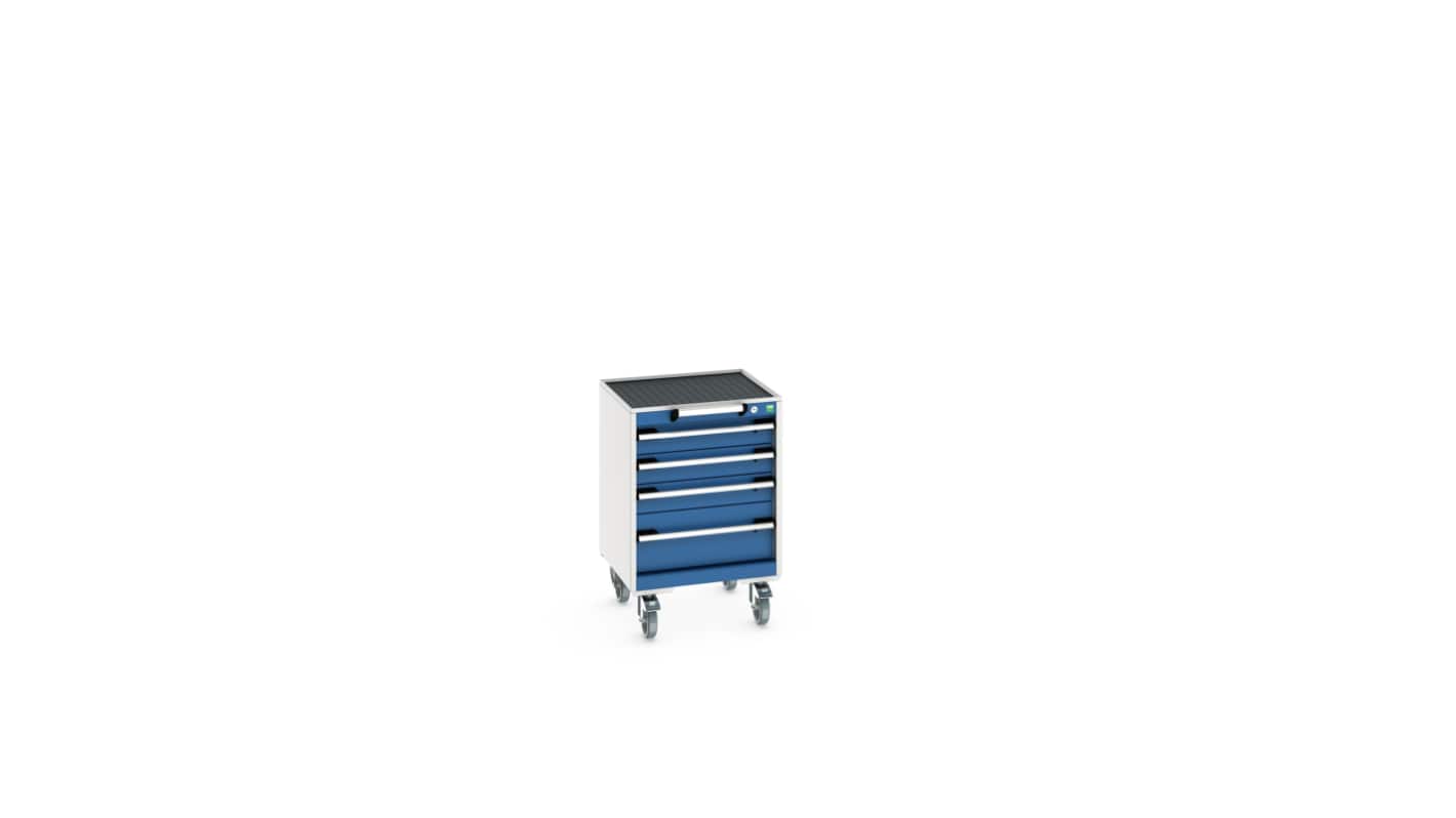Bott, 4 Drawer Steel Floor Standing Cabinet, 525 x 525 x 785mm