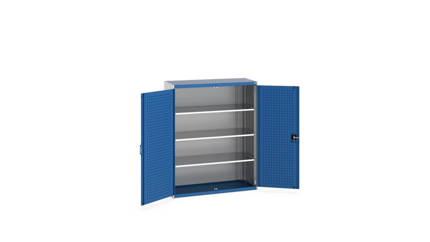 Bott 2 Door Sheet Steel Floor Standing Cupboard, 1300 X 525 X 1600mm