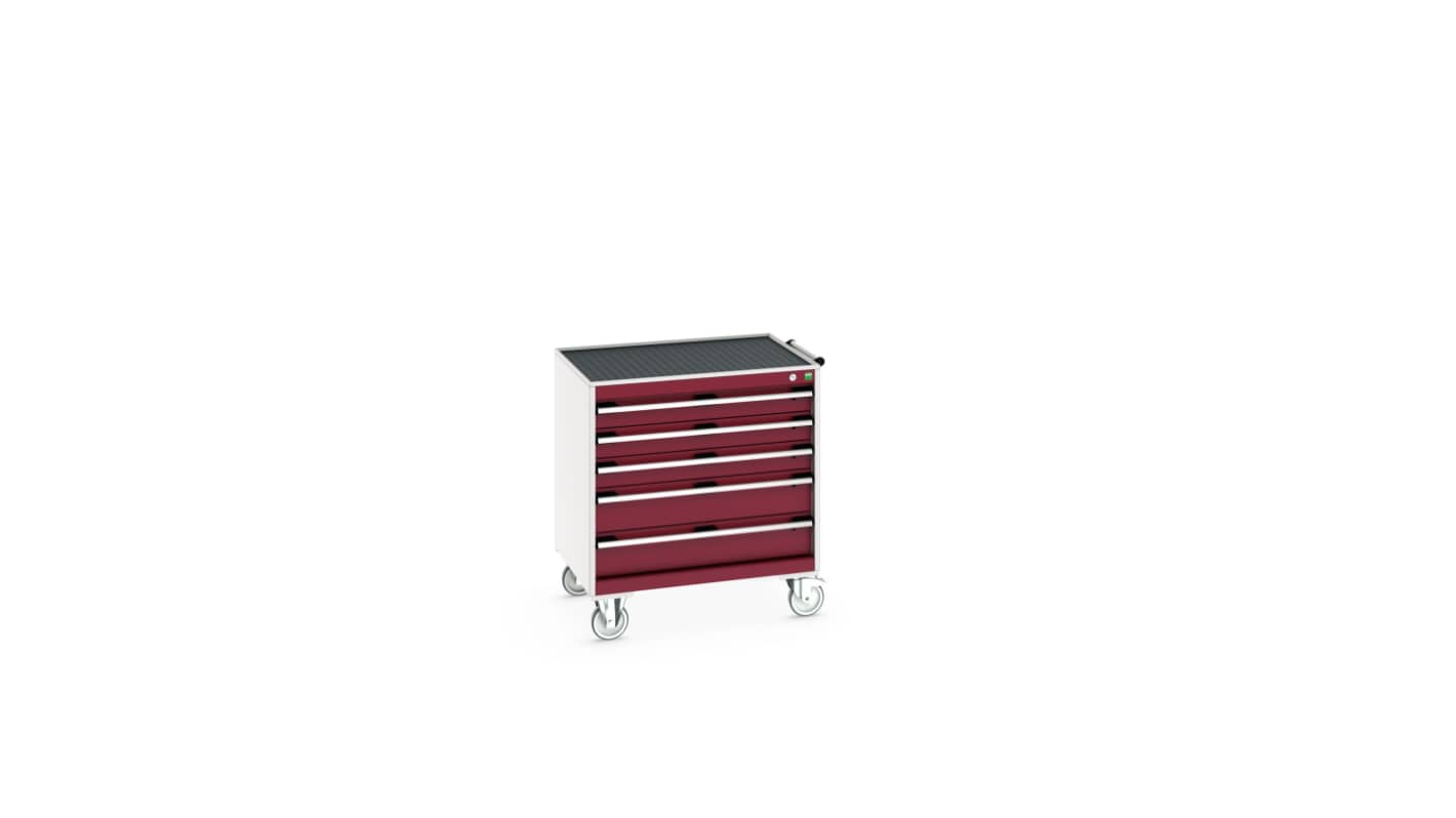 Bott, 5 Drawer Sheet Steel Floor Standing Storage Cabinet, 800 X 650 X 885mm