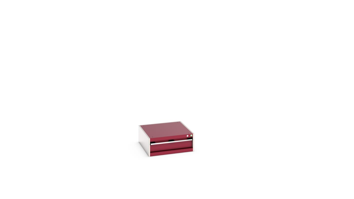 Bott 1 Cabinet, Steel, 250mm x 750mm x 650mm, Red