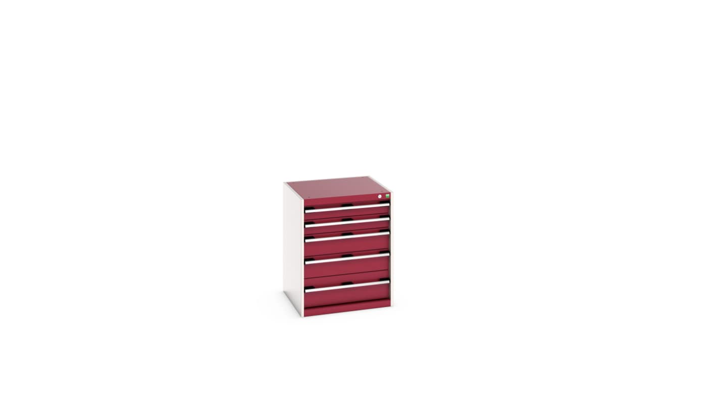 Bott 5 Cabinet, Steel, 800mm x 650mm x 650mm, Red