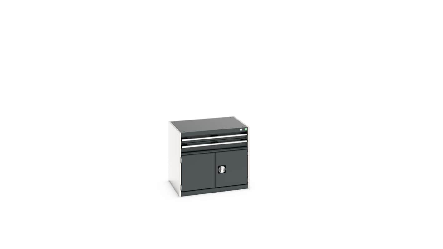 Bott 2 Door, 2 Drawer Sheet Steel Floor Standing Storage Cabinet, 800 X 650 X 700mm
