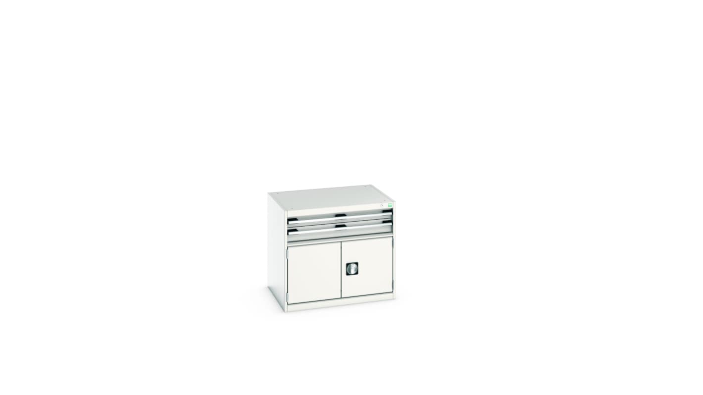 Bott 2 Door, 2 Drawer Sheet Steel Floor Standing Storage Cabinet, 800 X 650 X 700mm