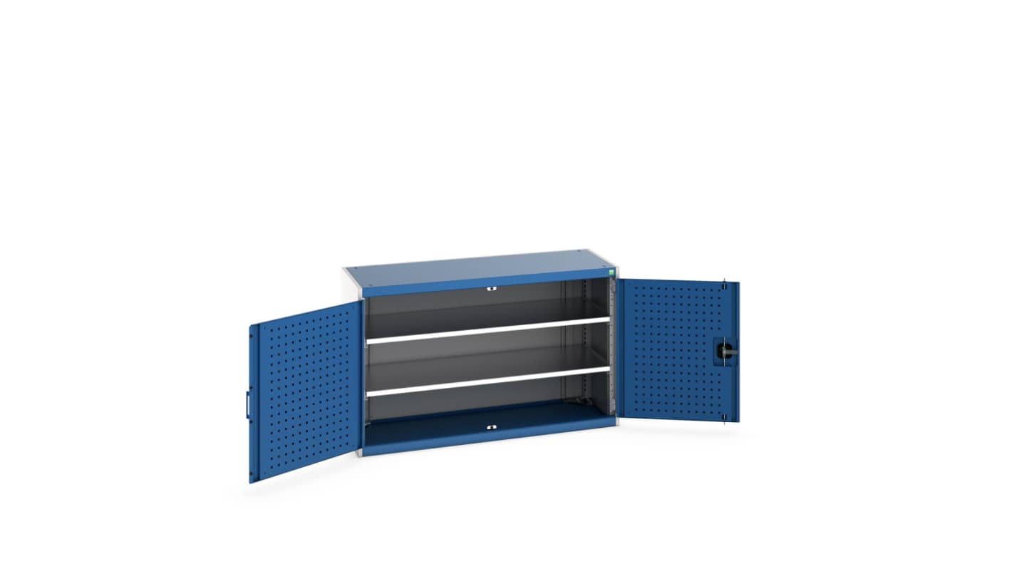 Bott 2 Door Sheet Steel Floor Standing Cupboard, 1300 X 525 X 800mm