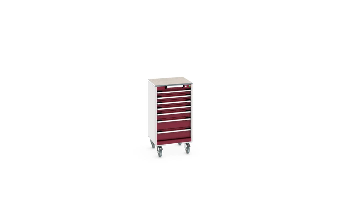 Bott, 7 Drawer Sheet Steel Floor Standing Storage Cabinet, 525 X 525 X 990mm