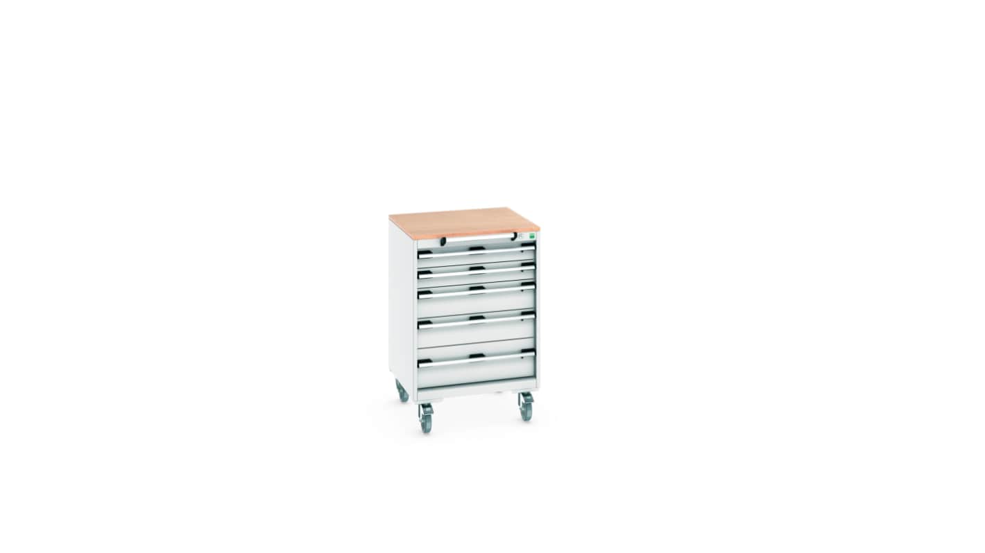 Bott, 5 Drawer Sheet Steel Floor Standing Storage Cabinet, 650 X 650 X 990mm