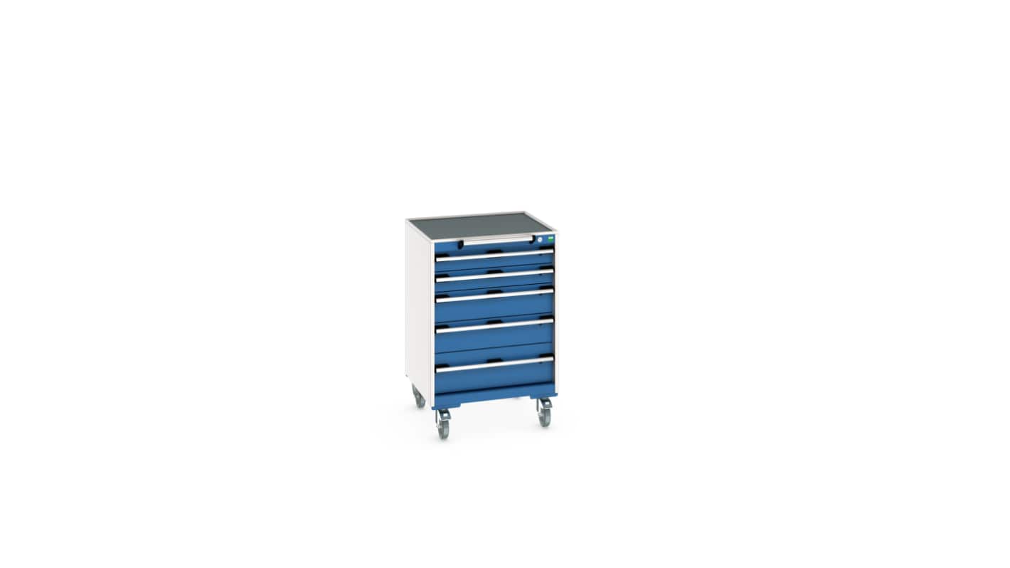 Bott, 5 Drawer Sheet Steel Floor Standing Storage Cabinet, 650 X 650 X 985mm