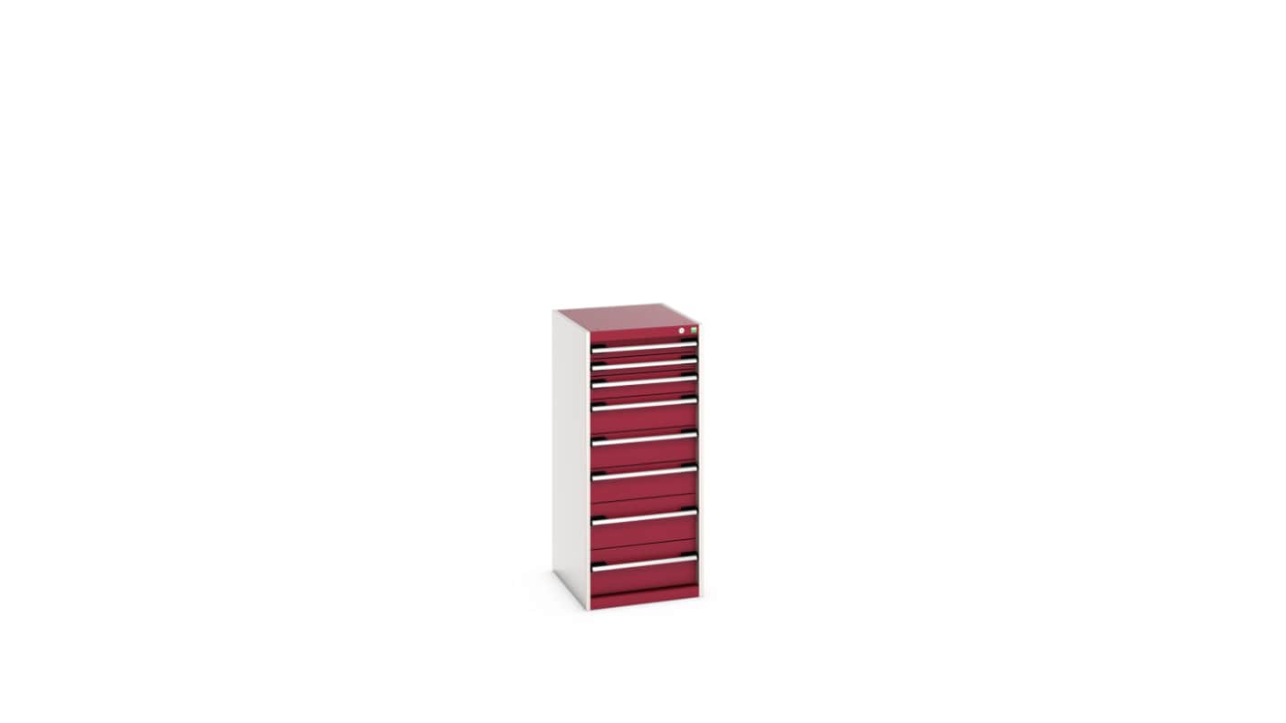 Bott 8 Cabinet, Steel, 1200mm x 650mm x 525mm, Red