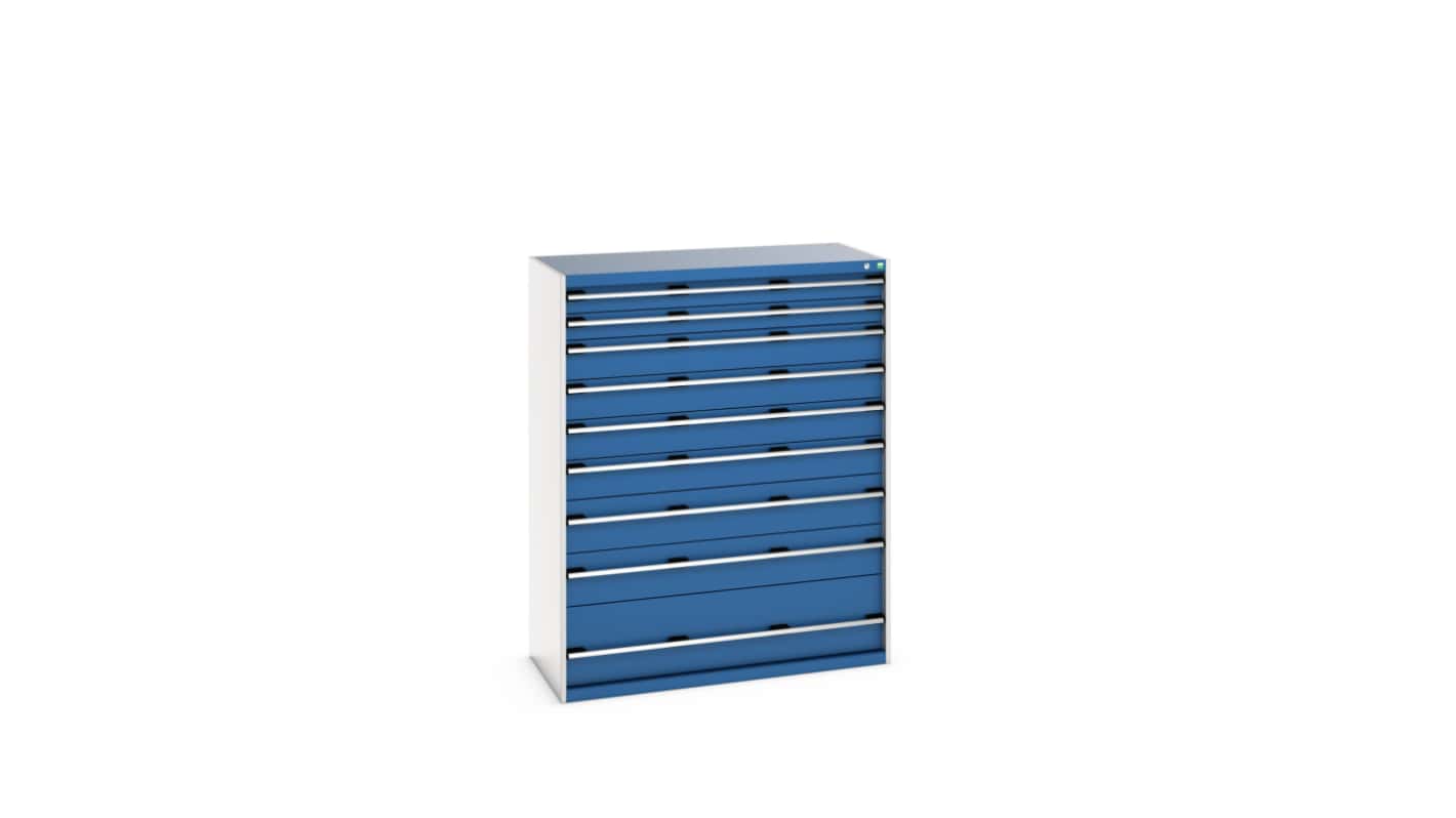 Bott 9 Cabinet, Steel, 1600mm x 650mm x 1300mm, Blue