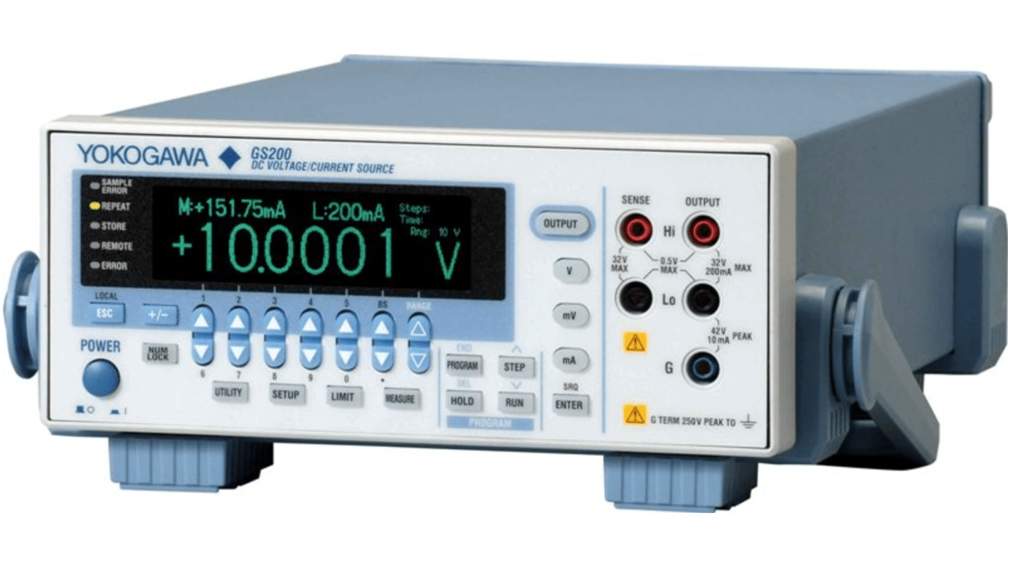 Yokogawa GS200 Series Analogue Bench Power Supply, 30V, 200mA, 1-Output