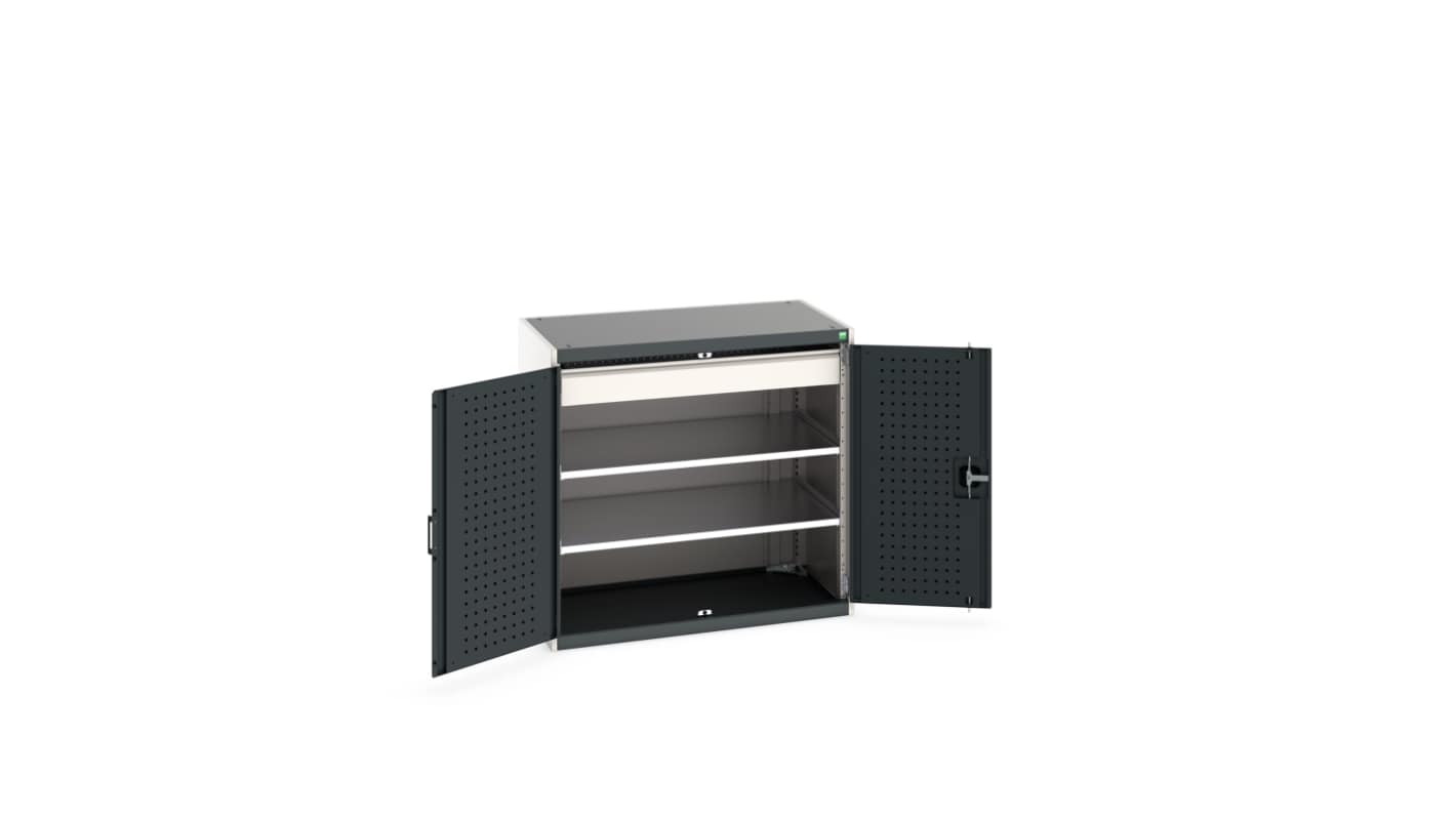 Bott 2 Door Steel Floor Standing Cupboard, 1050 x 650 x 1000mm