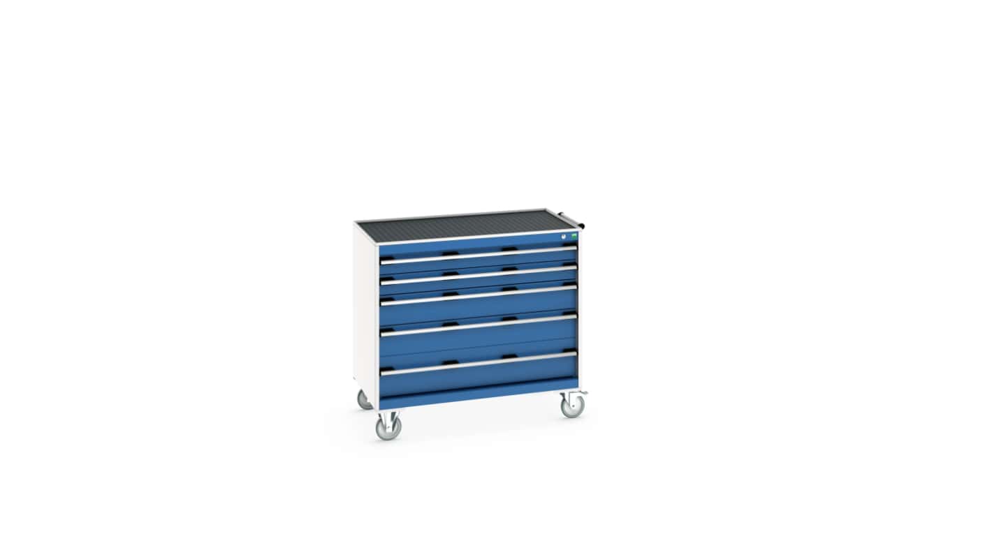 Bott, 5 Drawer Steel Floor Standing Cabinet, 1050 x 650 x 985mm