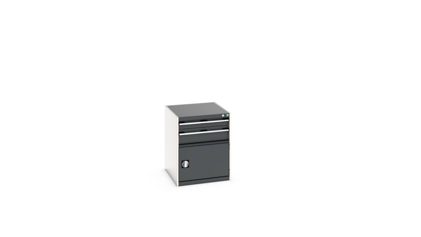 Bott 1 Door, 2 Drawer Steel Floor Standing Cabinet, 650 x 750 x 800mm