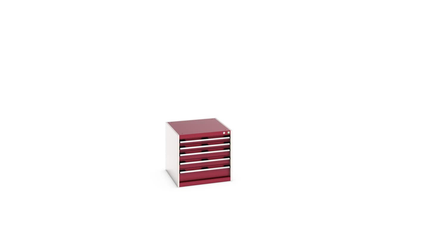 Bott 5 Cabinet, Steel, 600mm x 750mm x 650mm, Red