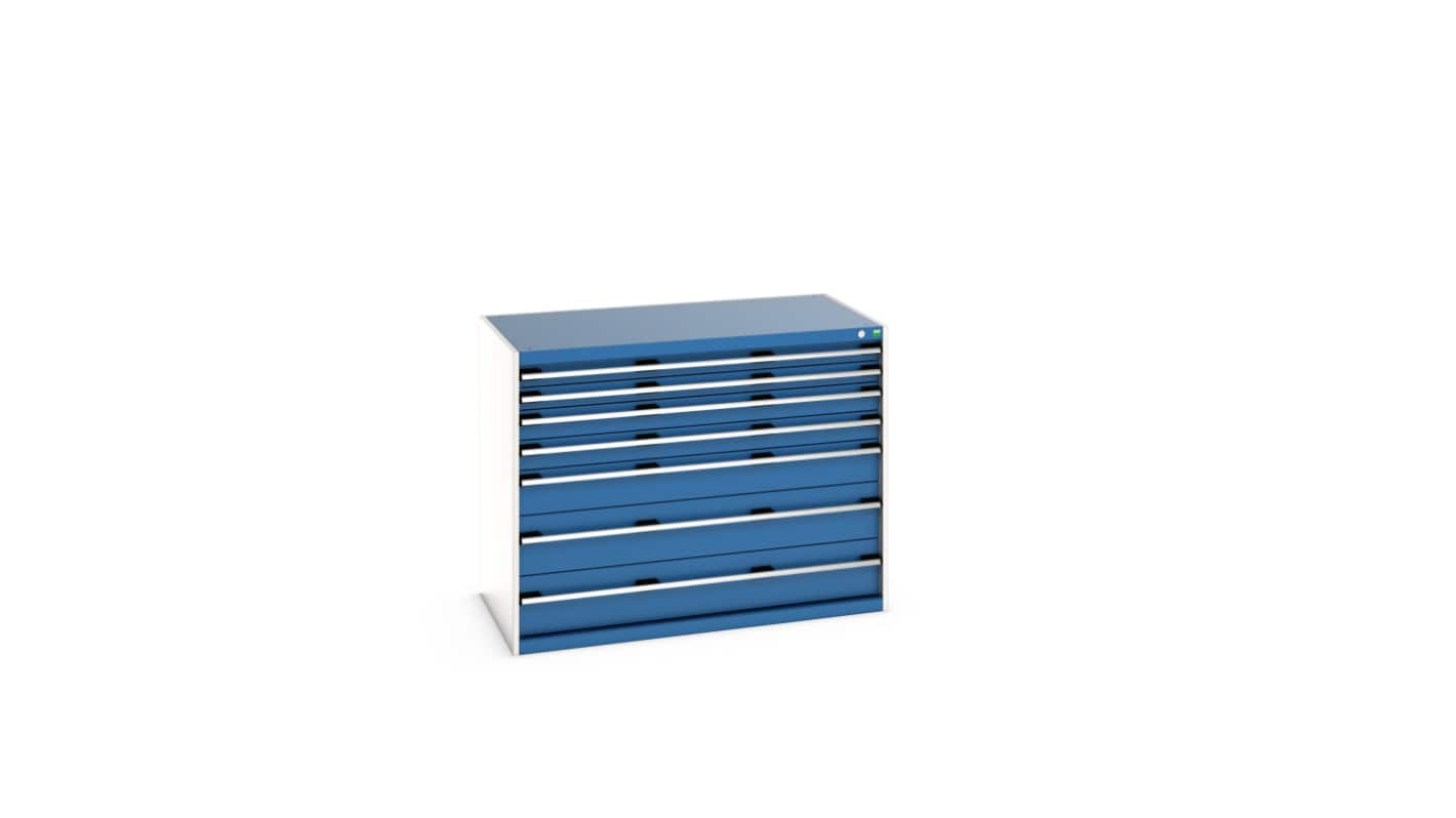 Bott 7 Cabinet, Steel, 1000mm x 750mm x 1300mm, Blue