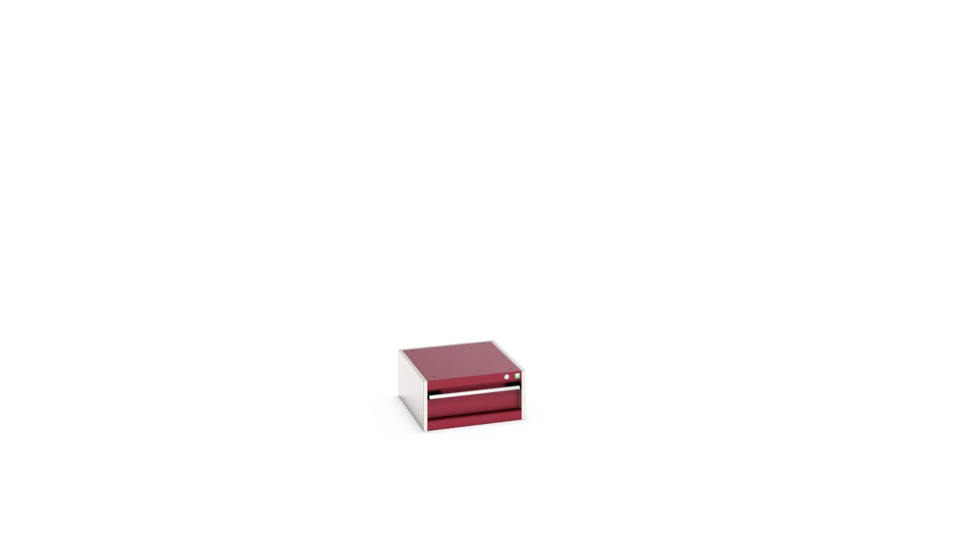 Bott 1 Cabinet, Steel, 250mm x 650mm x 525mm, Red