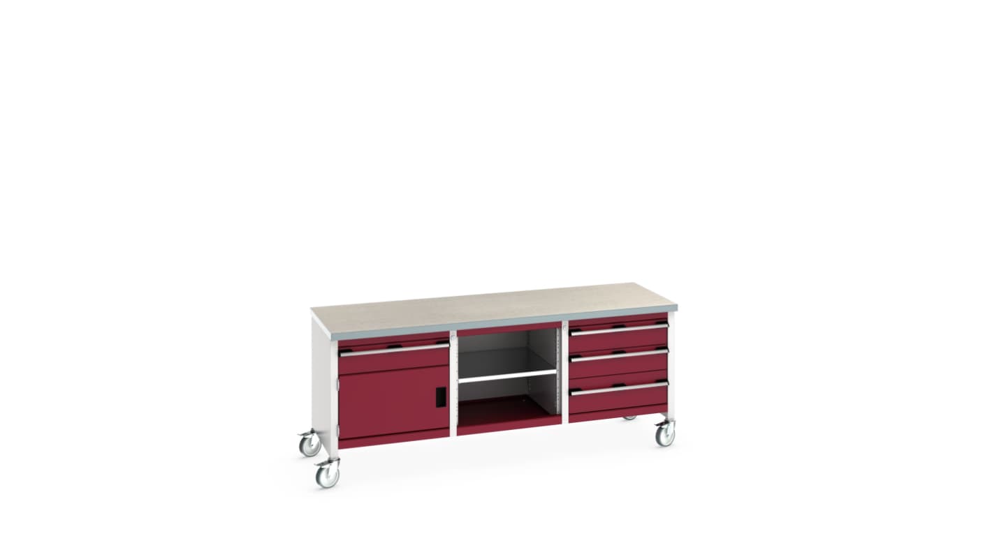 Bott 41002129.24V Portable Sheet Steel Workbench, 840mm x 750mm x 2000mm