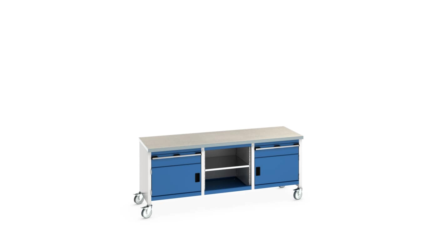 Bott 41002123.11V Portable Sheet Steel Workbench, 840mm x 750mm x 2000mm