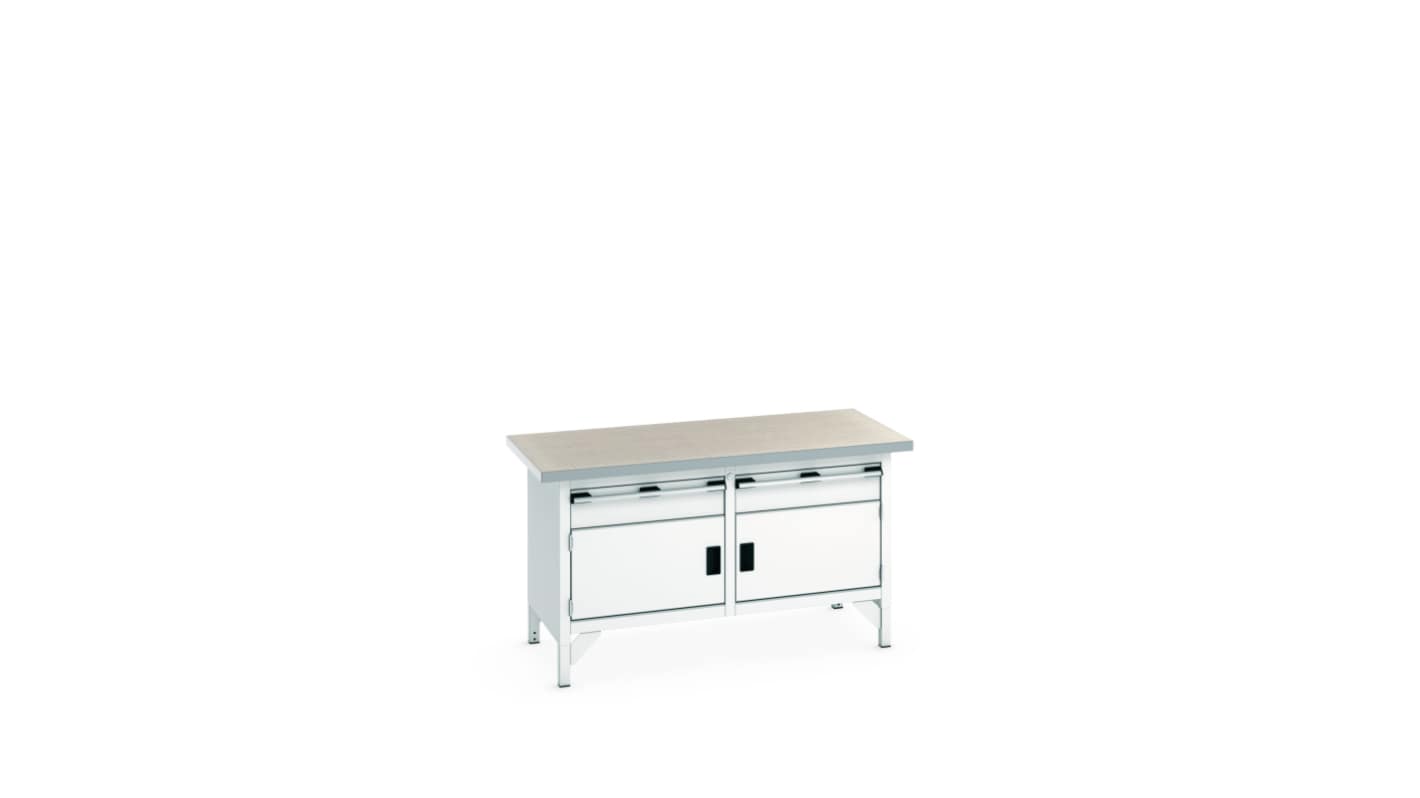 Bott 2 Door, 2 Drawer Sheet Steel Floor Standing Storage Cabinet, 1500 X 750 X 840mm
