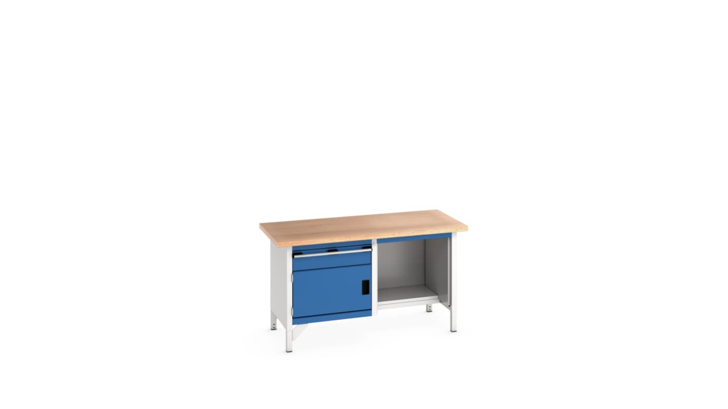 Bott 1 Door, 1 Drawer Sheet Steel Floor Standing Storage Cabinet, 1500 X 750 X 840mm