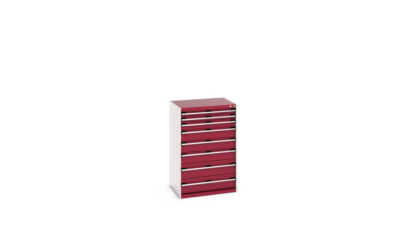 Bott 8 Cabinet, Steel, 1200mm x 650mm x 800mm, Red