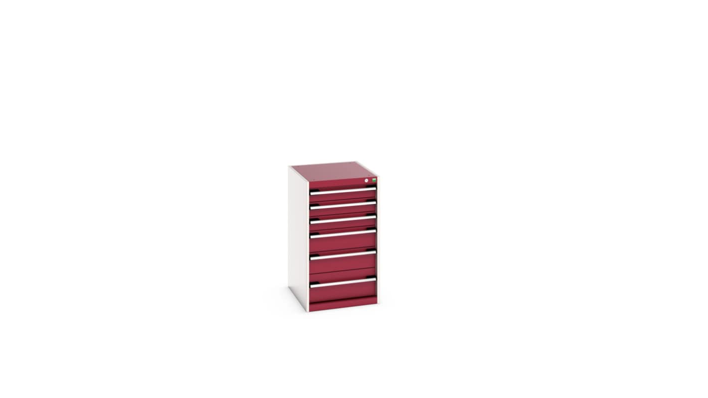 Bott 6 Cabinet, Steel, 900mm x 650mm x 525mm, Red