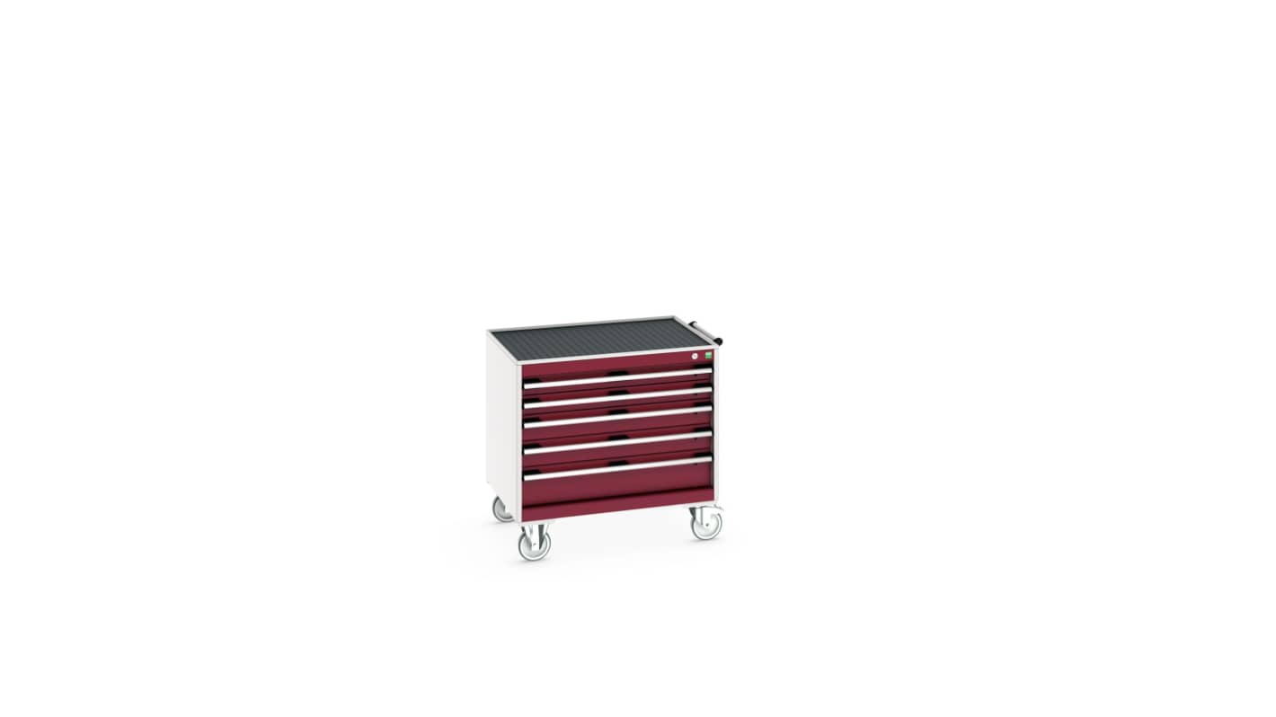 Bott, 5 Drawer Sheet Steel Floor Standing Storage Cabinet, 800 X 650 X 785mm