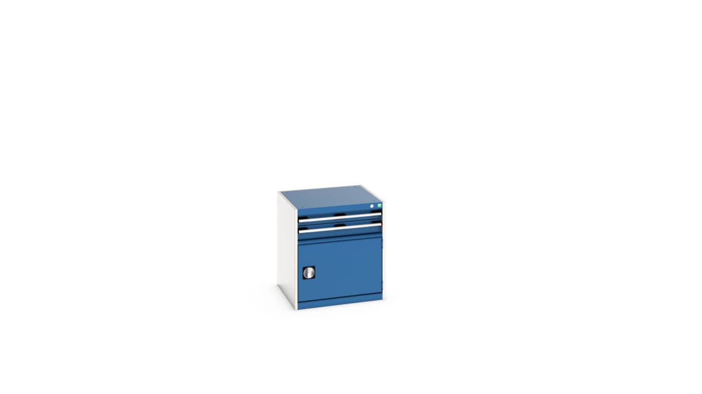 Bott 1 Door, 2 Drawer Sheet Steel Floor Standing Storage Cabinet, 650 X 650 X 700mm