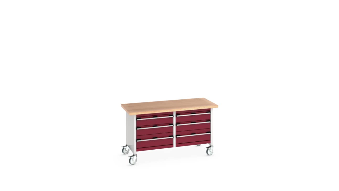 Bott 41002106.24V Portable Sheet Steel Workbench, 840mm x 750mm x 1500mm