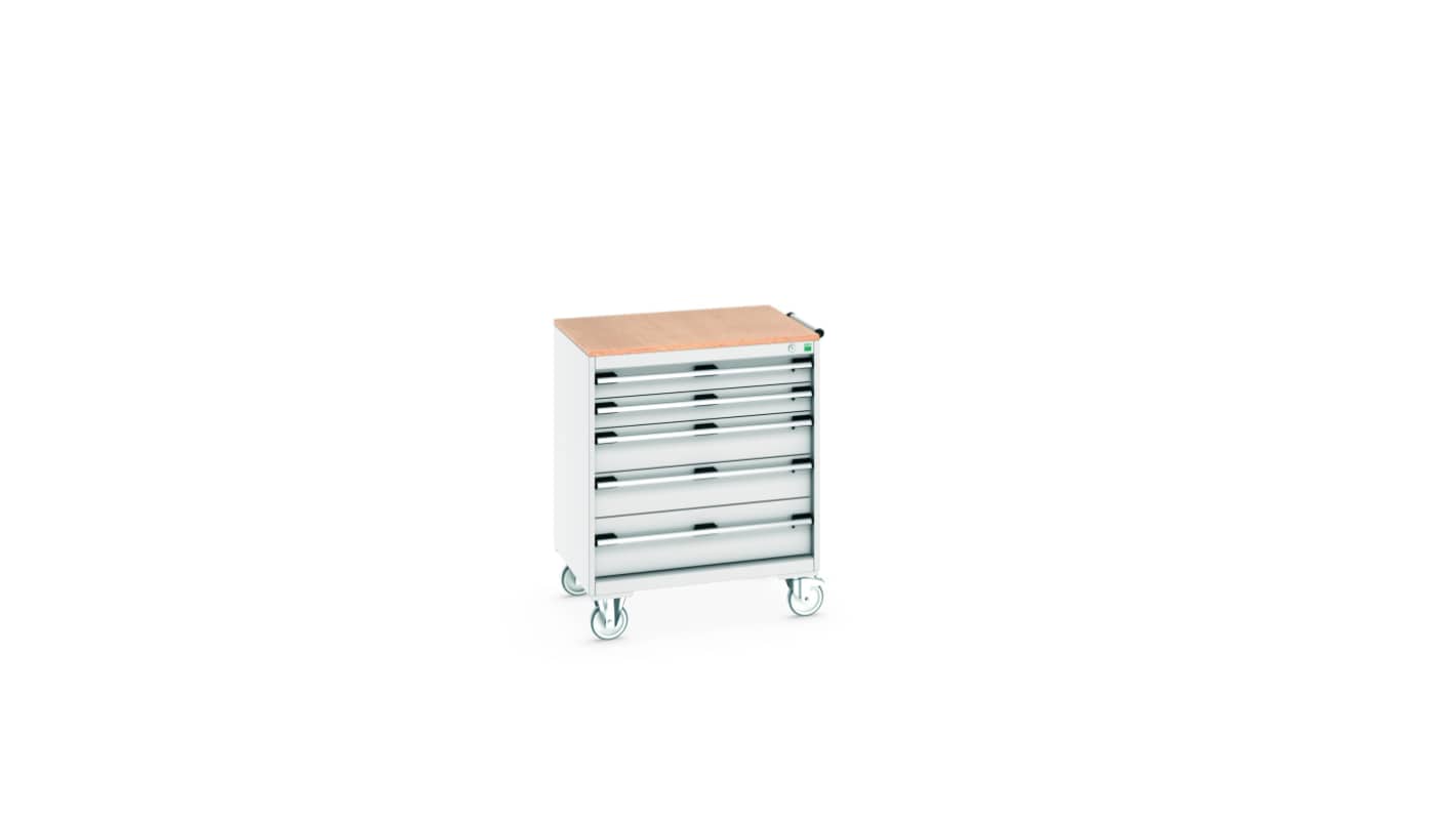 Bott, 5 Drawer Sheet Steel Floor Standing Storage Cabinet, 800 X 650 X 990mm