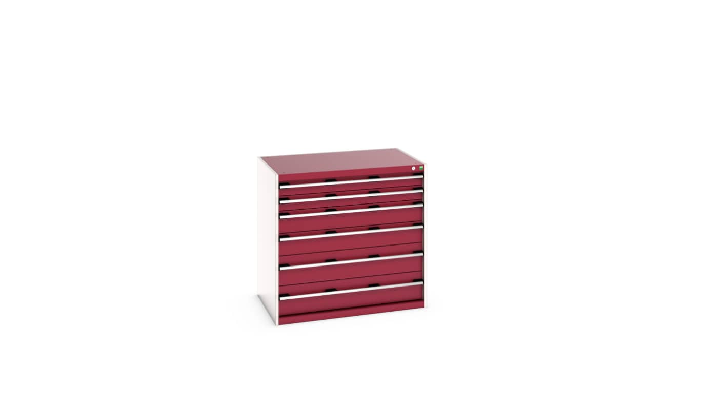 Bott 6 Cabinet, Steel, 1000mm x 750mm x 1050mm, Red