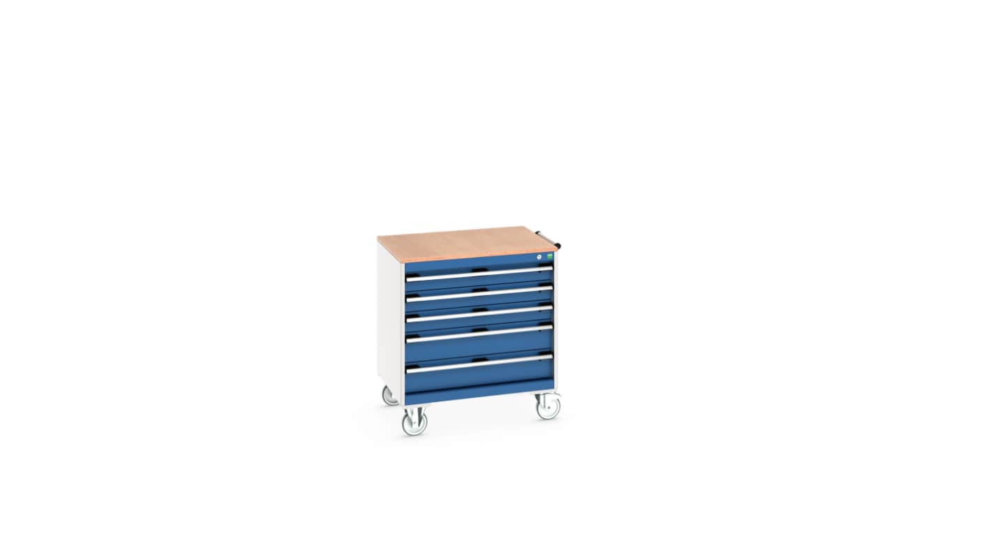 Bott, 5 Drawer Sheet Steel Floor Standing Storage Cabinet, 800 X 650 X 890mm