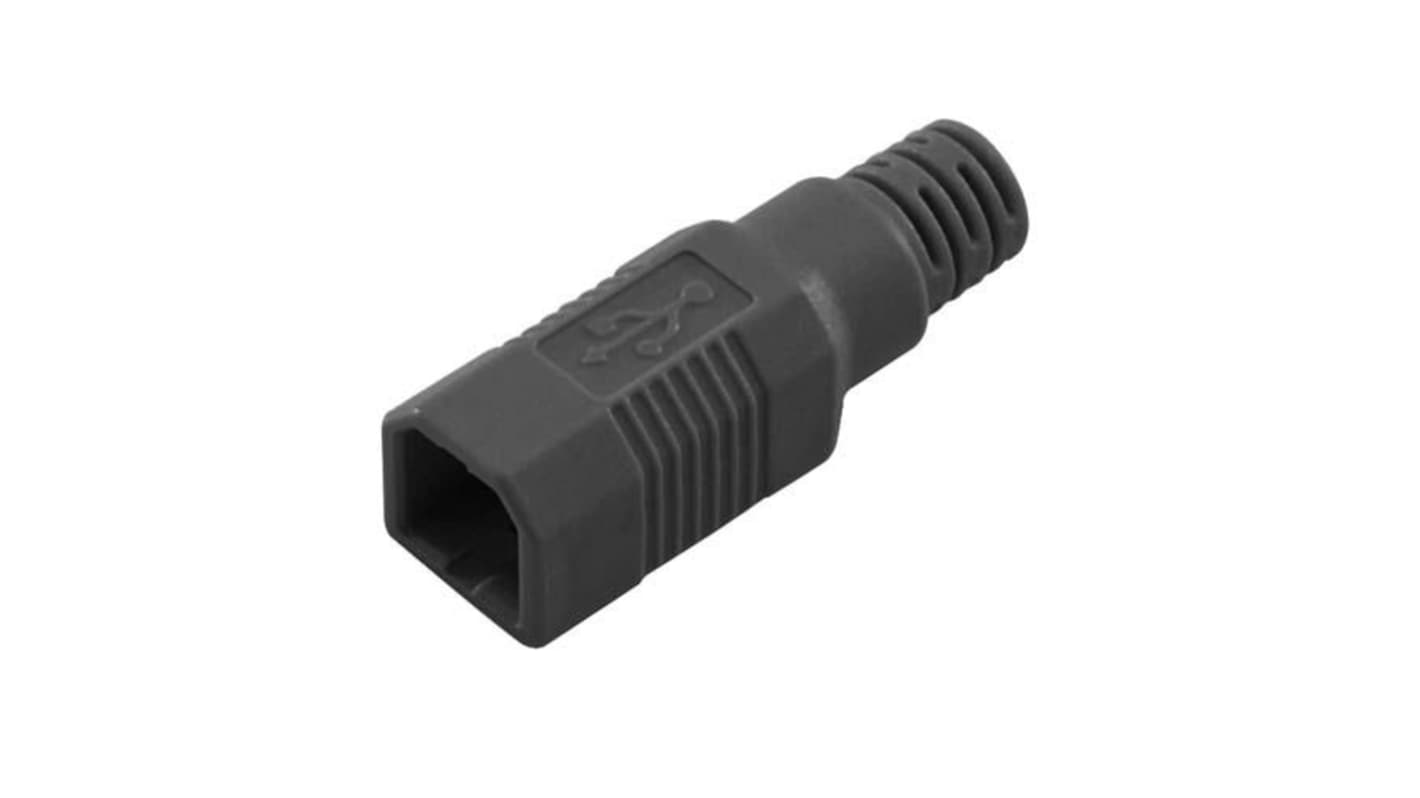 L-Com Straight, Socket- Single Port Type USB Type B Hood 2 USB Connector