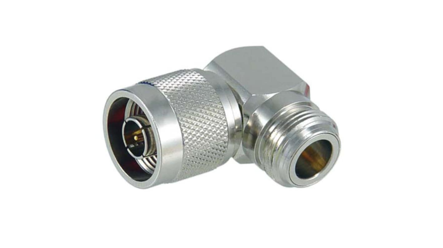 L-Com Right Angle Coaxial Adapter N Socket to N Socket 1GHz