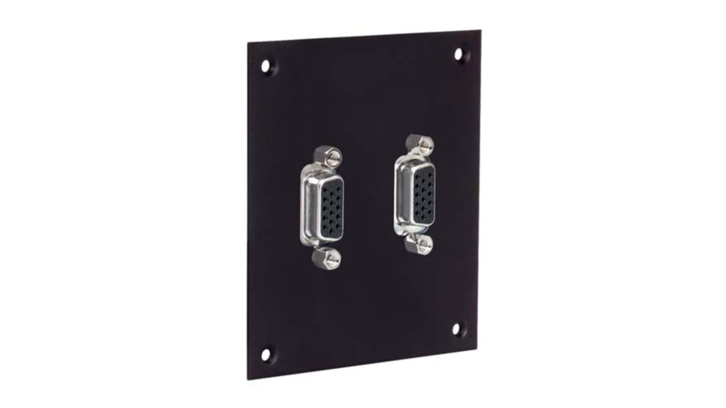 L-Com 2 Way Female F Female Adapter Audio & Video Faceplate