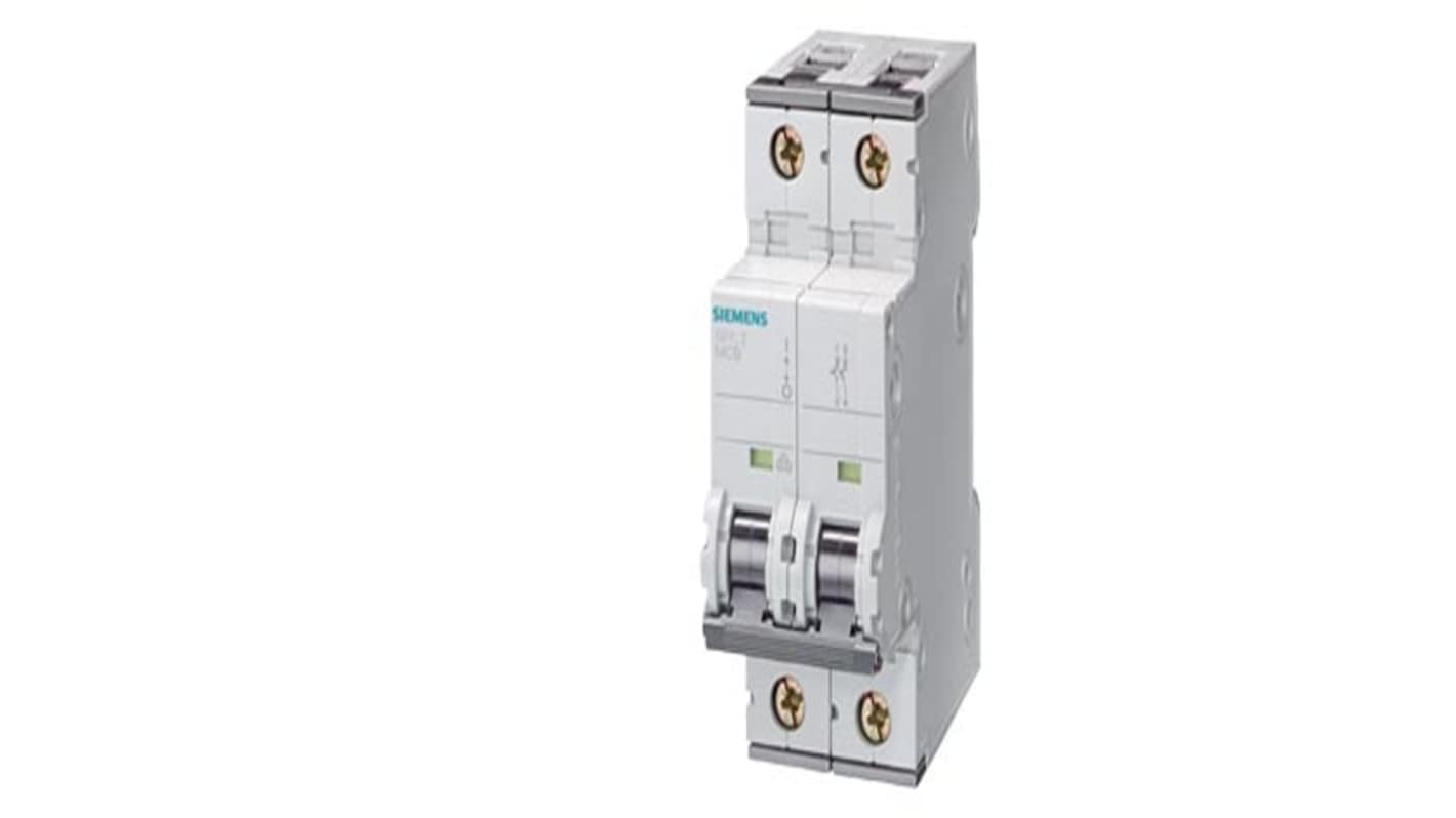 Siemens SENTRON 5SY Circuit Breaker, 1P + N, 3A Curve C, 250V AC, 60V DC, 50 kA Breaking Capacity