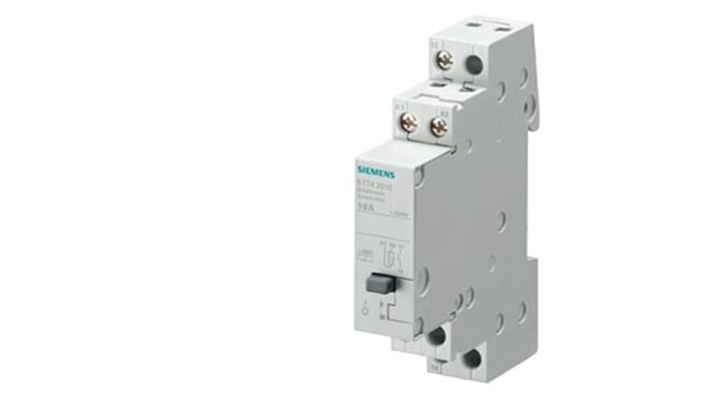 Siemens DIN Rail Power Relay, 12V ac Coil, 16A Switching Current, 4PST