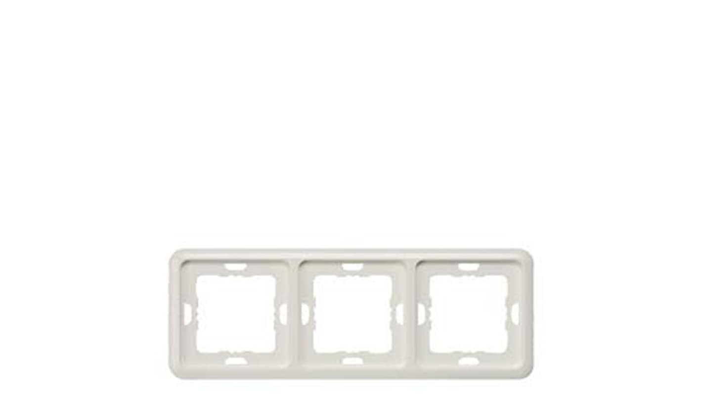 Siemens Silver 3 Gang Frame