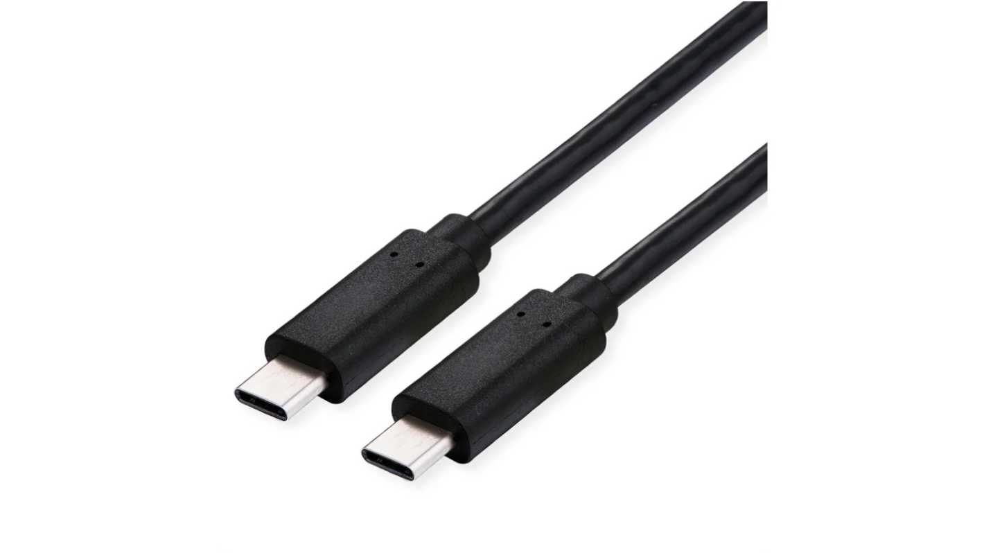 Roline USB 4.0, Male USB C to Male USB C, 0.8m