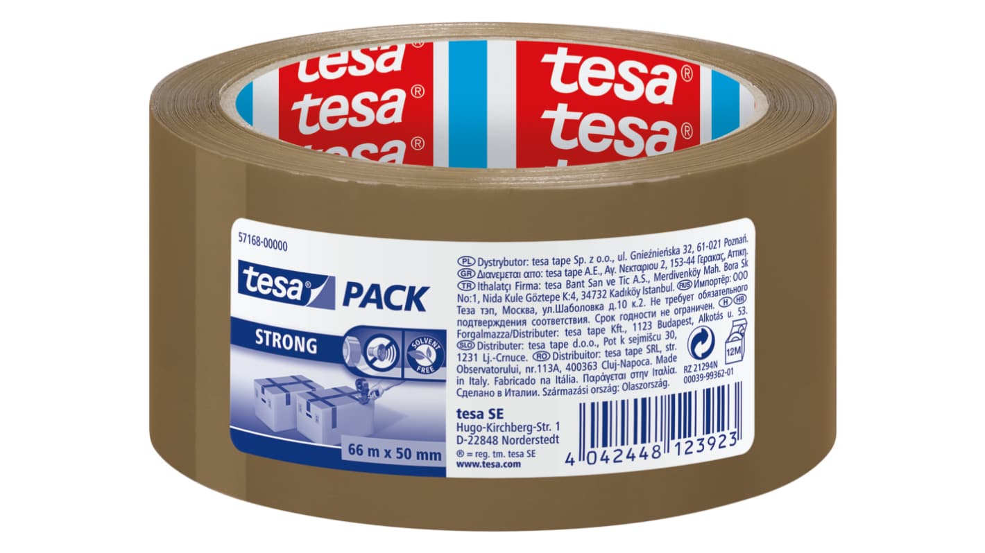 Tesa TESAPACK Brown Packing Tape, 66mm x 50mm