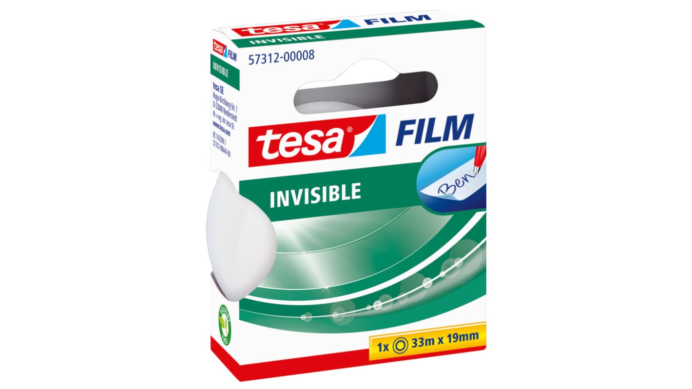 Tesa 57312 Transparent Tesafilm Invisible Office Tape 19mm x 33m