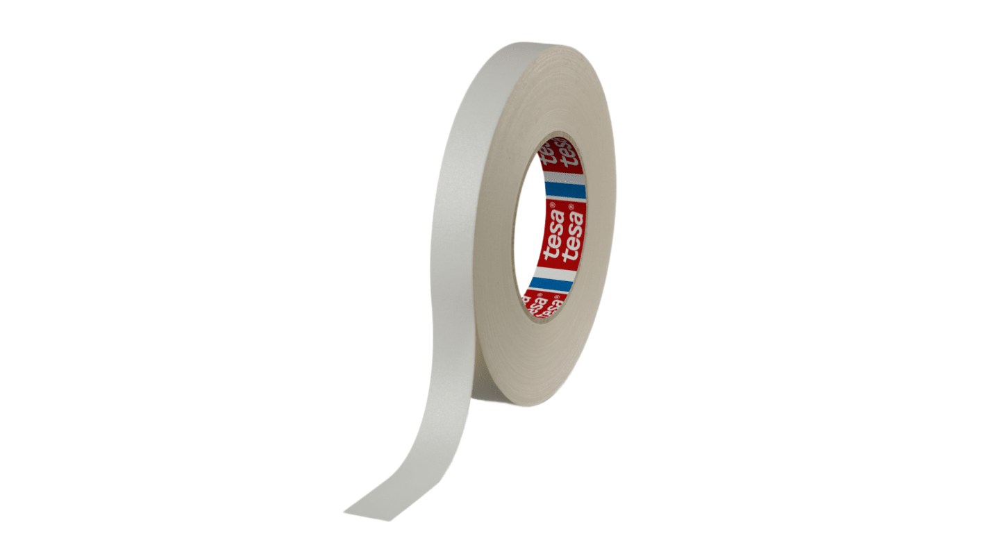 Tesa Tesa 4661 04661-00018-00 Cloth Tape, 50m x 19mm, White, Acrylic Coated Finish