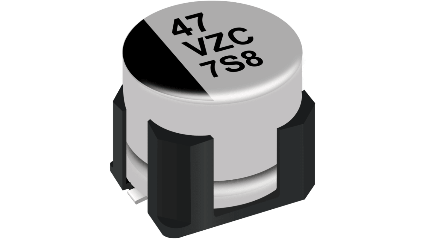 Panasonic 330μF Hybrid, Polymer Aluminium Capacitors 25V dc, Surface Mount - EEHZC1E331V