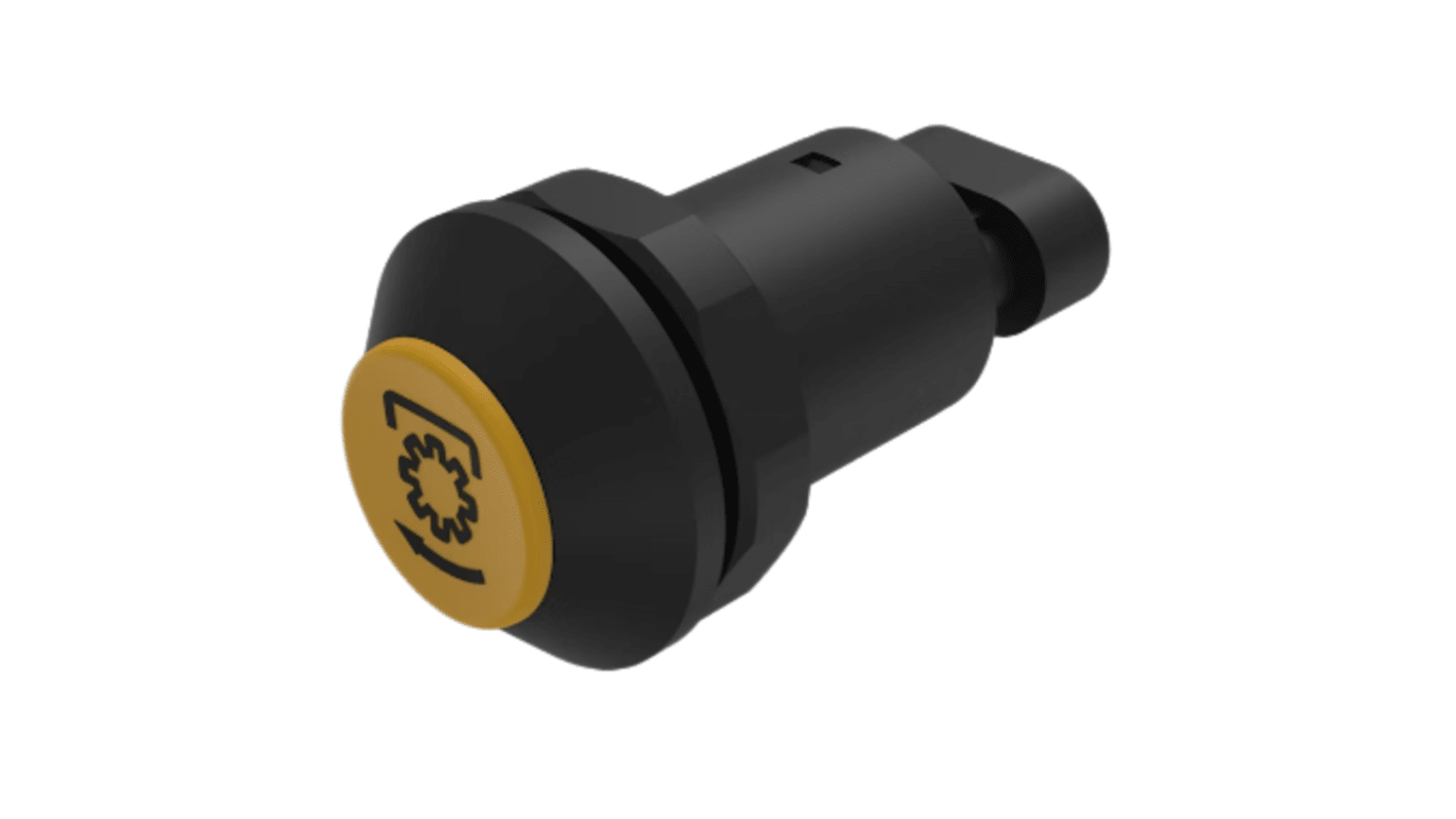 EAO Series 09 Series Push Button Switch, Momentary, Panel Mount, 30mm Cutout, 1 NO, 12 → 48V dc, IP67