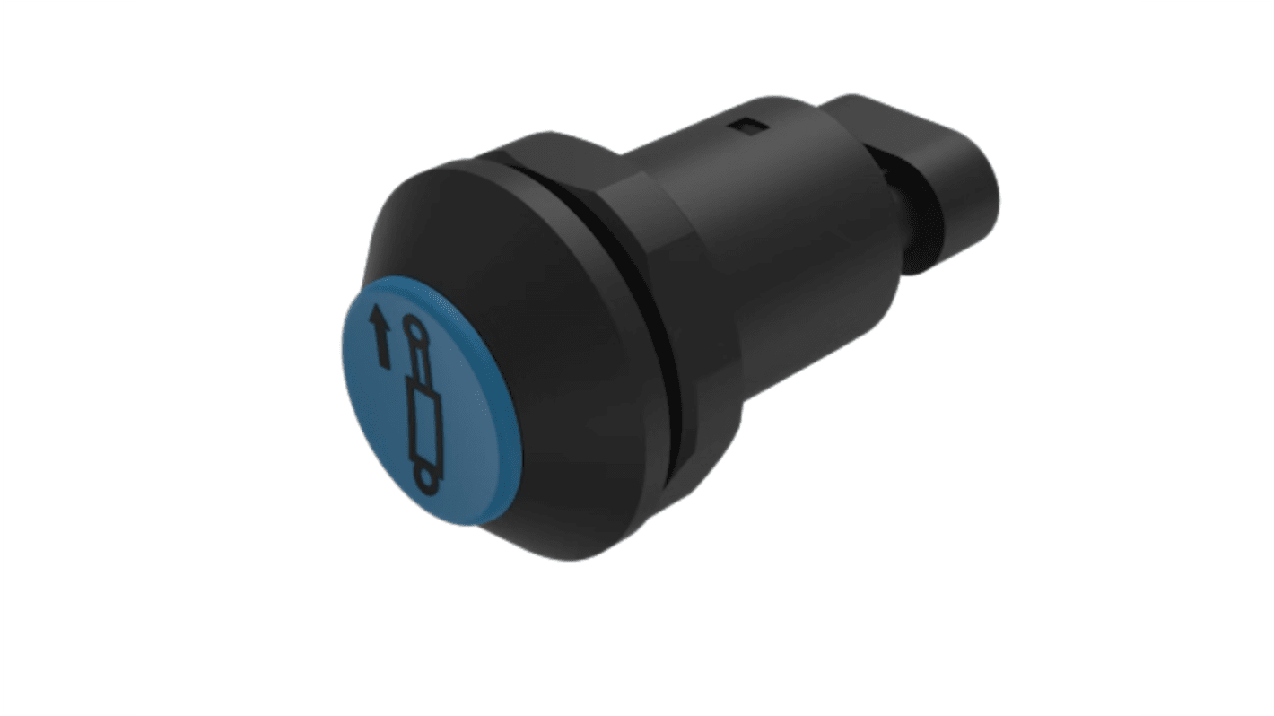 EAO Series 09 Series Push Button Switch, Momentary, Panel Mount, 30mm Cutout, 1 NO, 12 → 48V dc, IP67