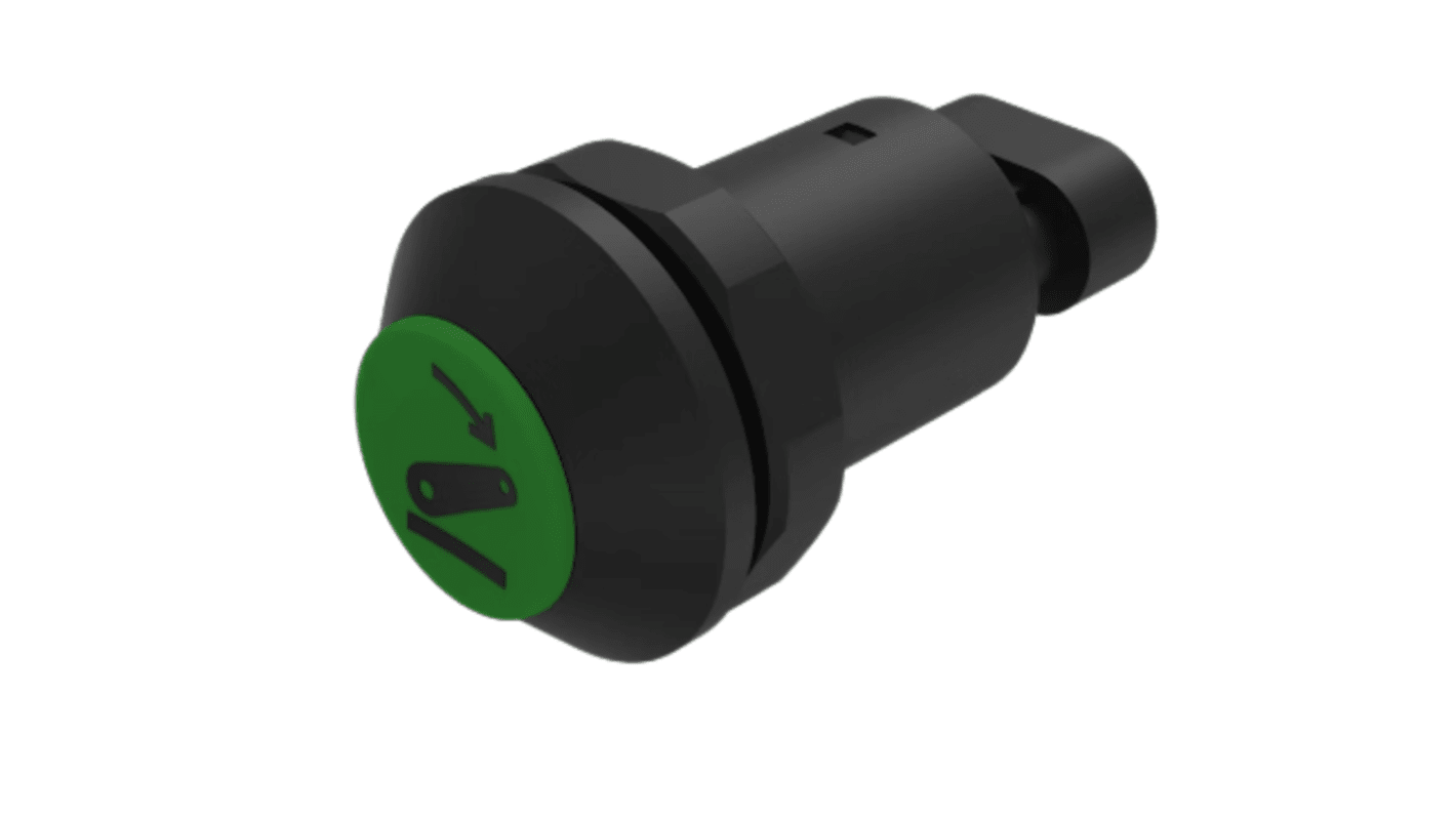 EAO Series 09 Series Push Button Switch, Momentary, Panel Mount, 30mm Cutout, 1 NO, 12 → 48V dc, IP67