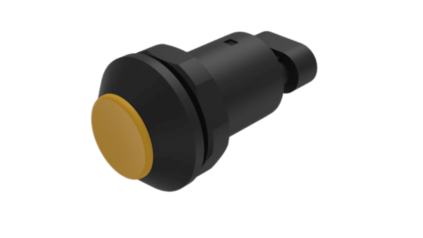 EAO Series 09 Series Push Button Switch, Momentary, Panel Mount, 30mm Cutout, 1 NO, 12 → 48V dc, IP67