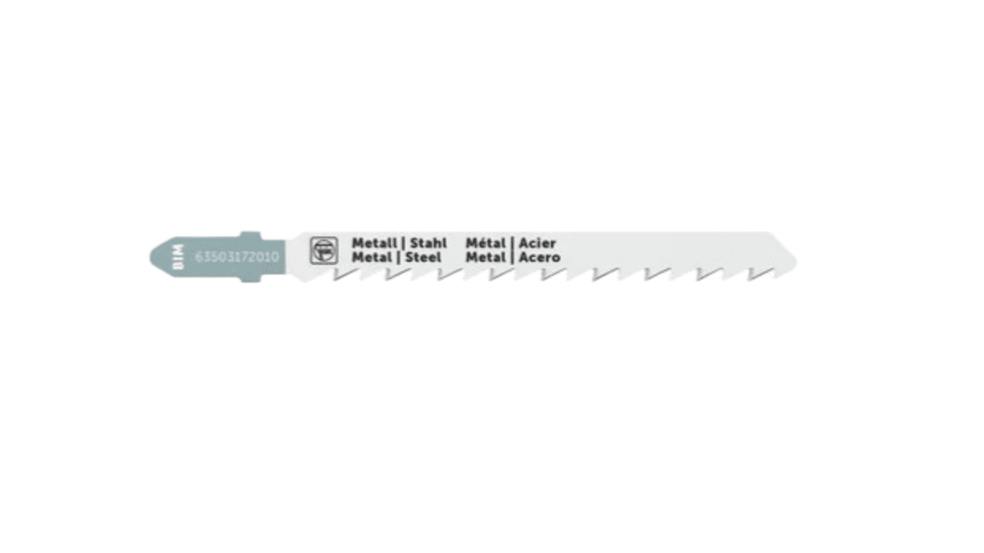 FEIN, 10 → 16 Teeth Per Inch Metal 100mm Cutting Length Jigsaw Blade, Pack of 5