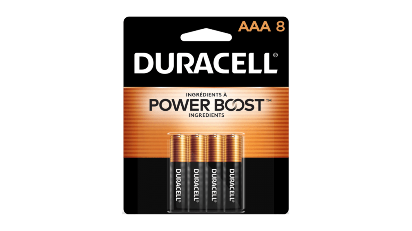 Duracell Alkaline Manganese Dioxide AAA Batteries 1.5V